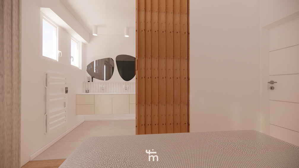 salle de bain minimaliste, douce et zen